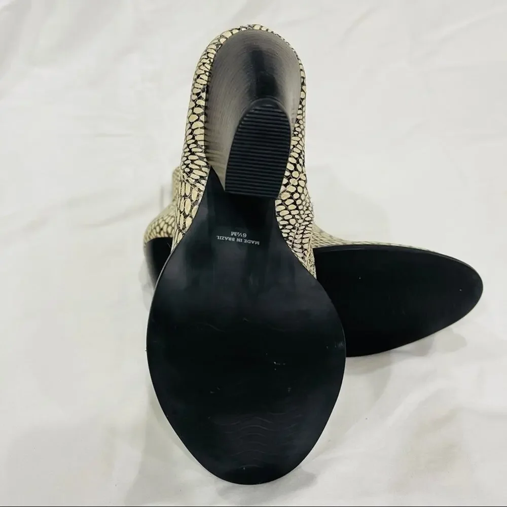 Anthropologie Matisse Keegan Snakeskin Booties 6.5